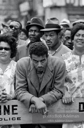 Man in crowd, New York City.1965