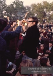 Pentagon Protests. Protestor burns draft card.Protest against the war in vietnam. Washington DC, 1968