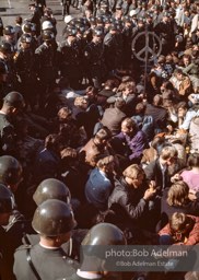 Pentagon Protests. Protest against the war in vietnam. Washington DC, 1968