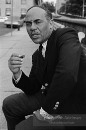 Writer Ralph Ellison,  Harlem,  New York City.  1968