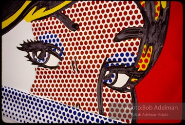 Detail- Reflections on Senorita by Roy Lichtenstein. 1989. photo:©Bob Adelman Estate, Artwork©Estate of Roy Lichtenstein