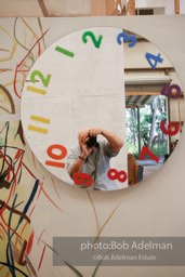 Bob Adelman At James Rosenquist's studio in Aripeka, FL. July, 2008.