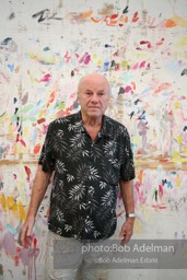 At James Rosenquist's studio in Aripeka, FL. July, 2008.