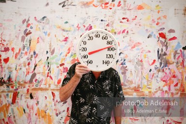 At James Rosenquist's studio in Aripeka, FL. July, 2008.