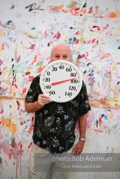 At James Rosenquist's studio in Aripeka, FL. July, 2008.