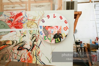 At James Rosenquist's studio in Aripeka, FL. July, 2008.