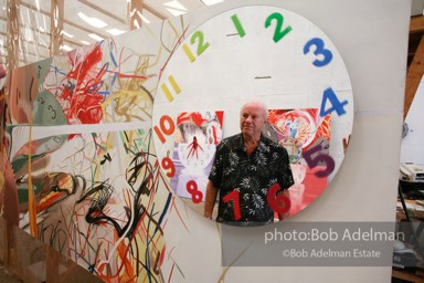 At James Rosenquist's studio in Aripeka, FL. July, 2008.