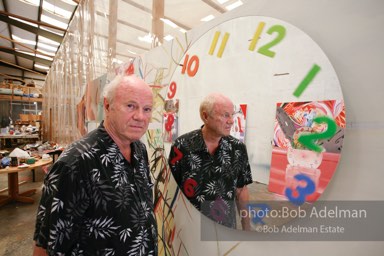 At James Rosenquist's studio in Aripeka, FL. July, 2008.