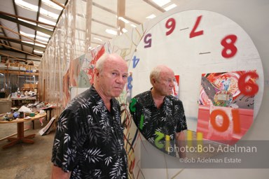 At James Rosenquist's studio in Aripeka, FL. July, 2008.