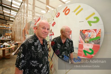 At James Rosenquist's studio in Aripeka, FL. July, 2008.