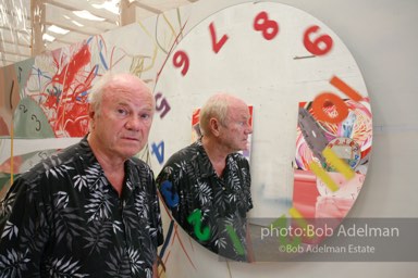 At James Rosenquist's studio in Aripeka, FL. July, 2008.