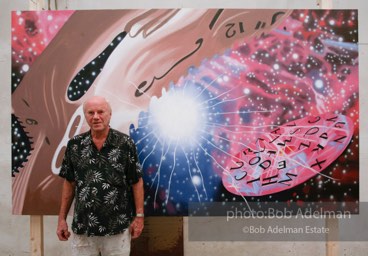 At James Rosenquist's studio in Aripeka, FL. July, 2008.