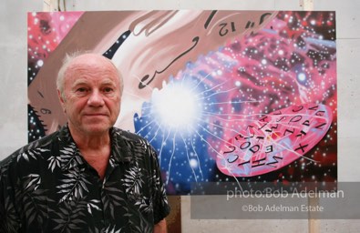 At James Rosenquist's studio in Aripeka, FL. July, 2008.