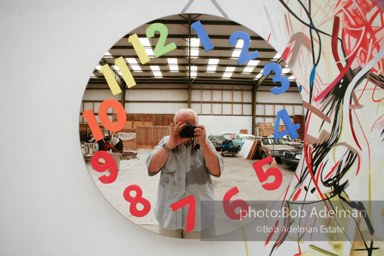 At James Rosenquist's studio in Aripeka, FL. July, 2008.