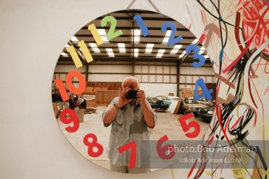 At James Rosenquist's studio in Aripeka, FL. July, 2008.