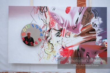 At James Rosenquist's studio in Aripeka, FL. July, 2008.