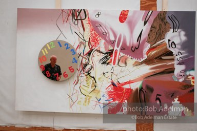 At James Rosenquist's studio in Aripeka, FL. July, 2008.