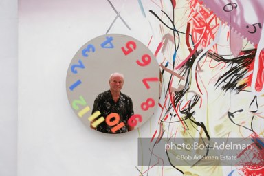 At James Rosenquist's studio in Aripeka, FL. July, 2008.