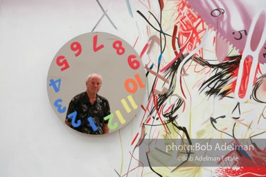 At James Rosenquist's studio in Aripeka, FL. July, 2008.