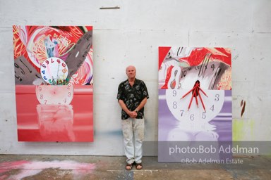 At James Rosenquist's studio in Aripeka, FL. July, 2008.