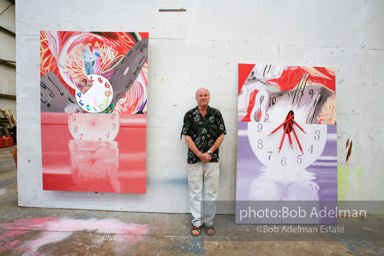 At James Rosenquist's studio in Aripeka, FL. July, 2008.