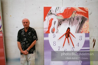 At James Rosenquist's studio in Aripeka, FL. July, 2008.