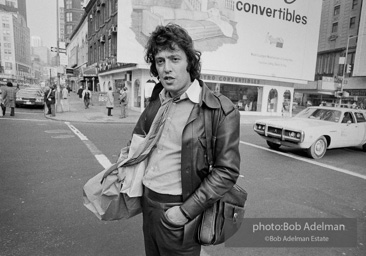 Tom Stoppard in New York City during the production of his play, Travesties, 1976