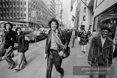Tom Stoppard in New York City during the production of his play, Travesties, 1976