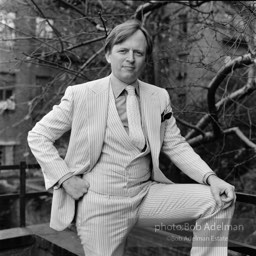 1975Tom Wolfe on the back porch of his New York City apartment.