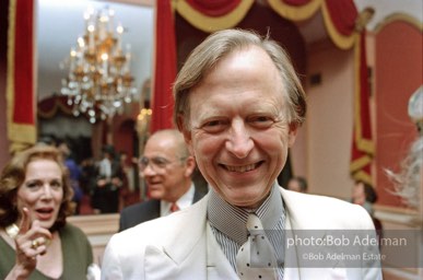 Tom Wolfe at the book party for his bestselling novel 