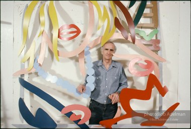 Tom Wesselmann, New York City studio. 1988