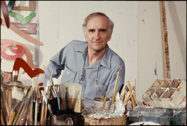 Tom Wesselmann, New York City studio. 1988