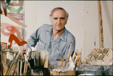 Tom Wesselmann, New York City studio. 1988