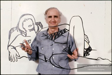 Tom Wesselmann, New York City studio. 1988