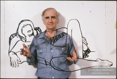 Tom Wesselmann, New York City studio. 1988