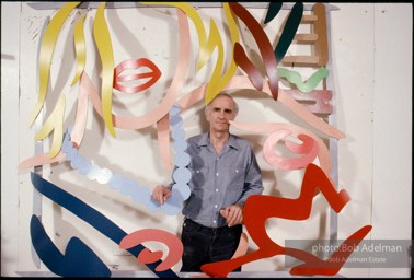 Tom Wesselmann, New York City studio. 1988