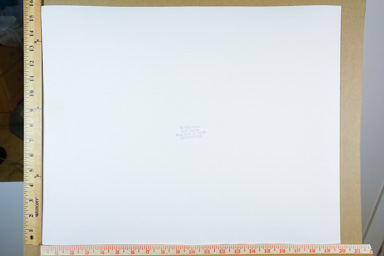 Fiber-based silver gelatin print made from enlarged negative, contact print. Last prints made under Adelman's supervision, printed January 2016. photographers stamp on back of print.