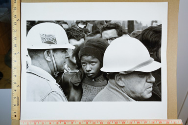 Fiber-based silver gelatin print, photographers stamp on back of print. printed circa 2007.