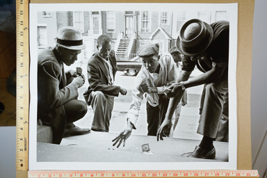 Fiber-based silver gelatin print, photographers stamp on back of print. printed circa 2007.
