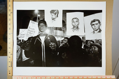 Fiber-based silver gelatin print, photographers stamp on back of print. printed circa 2007.