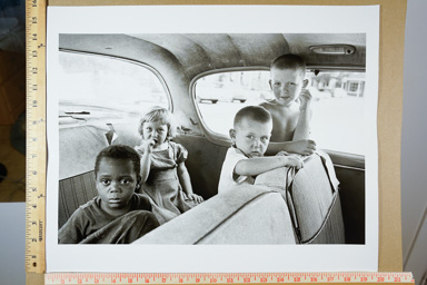 Fiber-based silver gelatin print, photographers stamp on back of print. printed circa 2007.