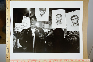 Fiber-based silver gelatin print, photographers stamp on back of print. printed circa 2007.