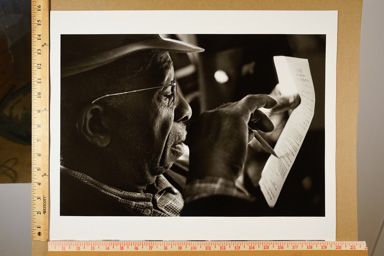 Fiber-based silver gelatin print,. signed and stamped on back. printed circa 2007