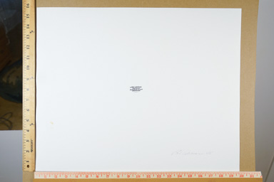 Fiber-based silver gelatin print,. signed and stamped on back. printed circa 2007