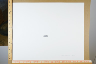 Fiber-based silver gelatin print,. signed and stamped on back. printed circa 2007