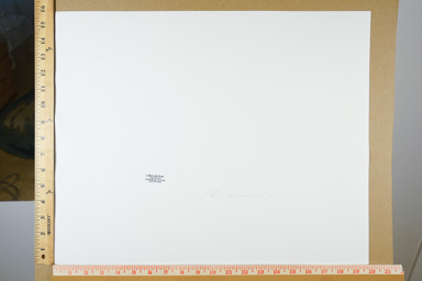 Fiber-based silver gelatin print,. signed and stamped on back. printed circa 2007
