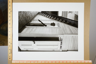 Fiber-based silver gelatin print,. signed and stamped on back. printed circa 2007