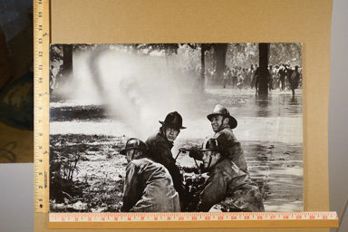 Early print (1970's). mounted exhibition print.