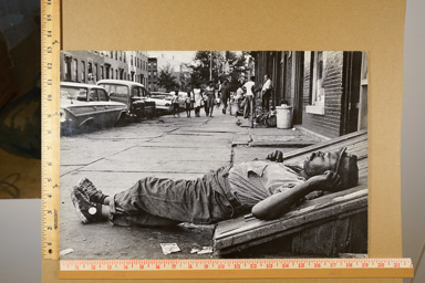 Early print (1970's). mounted exhibition print.