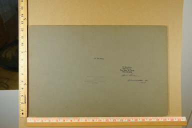 Early print (1970's). mounted exhibition print. Signed